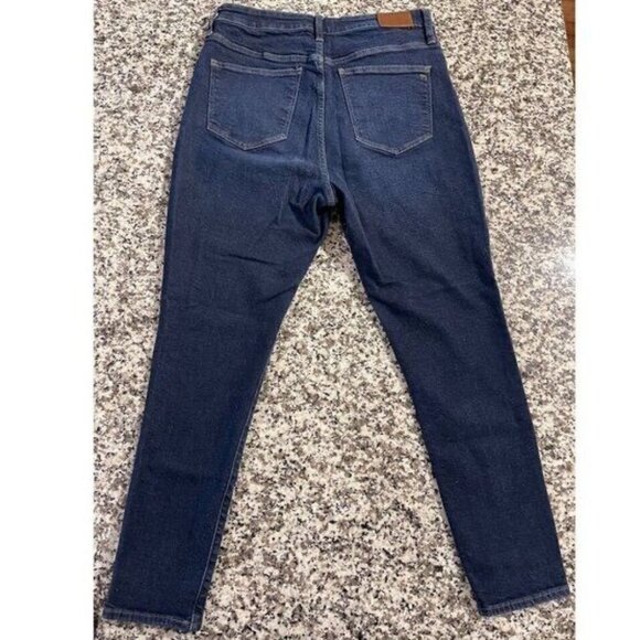 Madewell Women’s Jeans 32 Curvy High Rise Skinny Blue Denim Stretch Zip Button - Picture 3 of 13